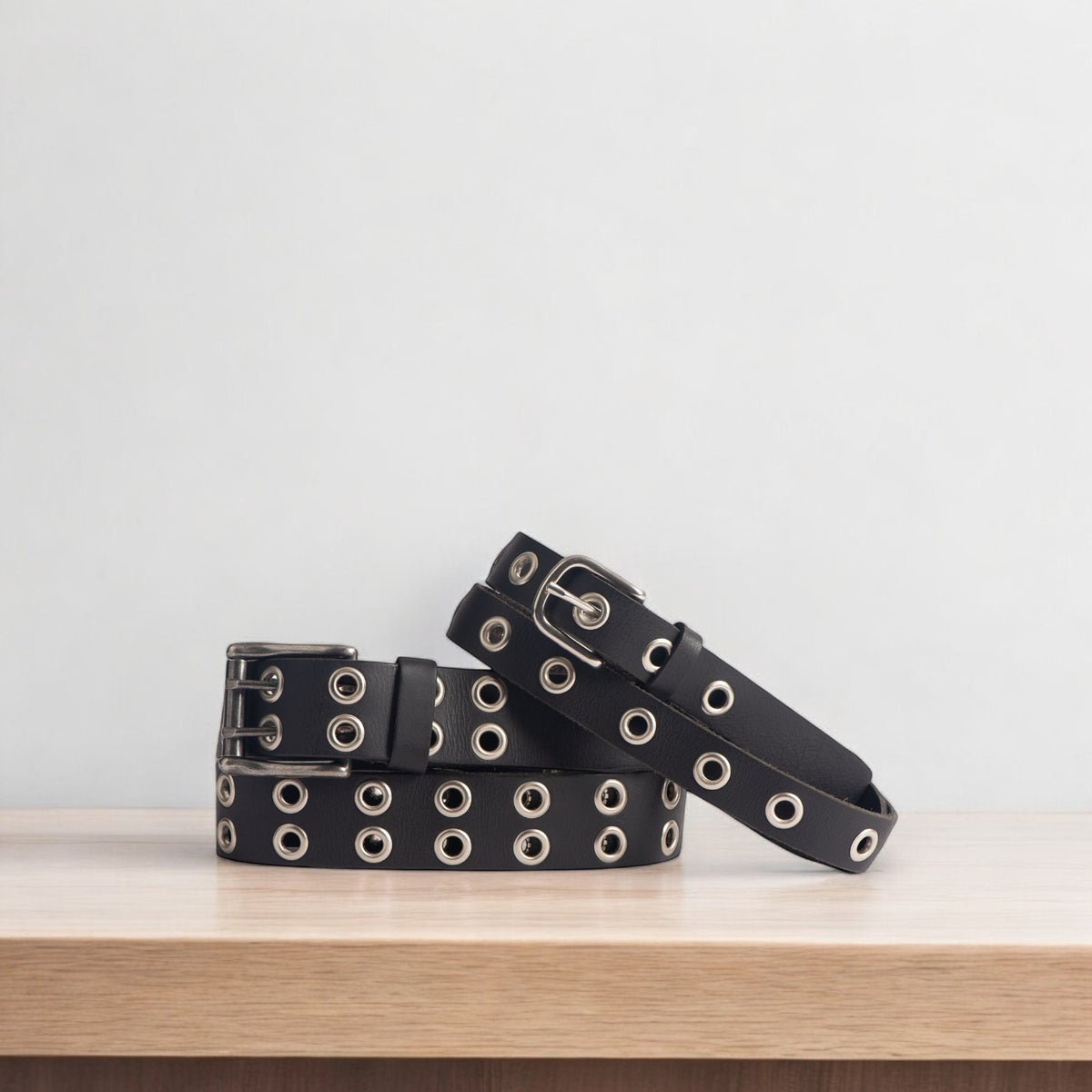 Brixton and Exene 2-piece leather belt gift set