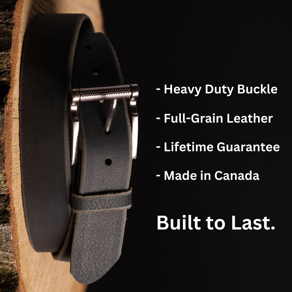 The Pinnacle Belts 2-piece leather belt gift set