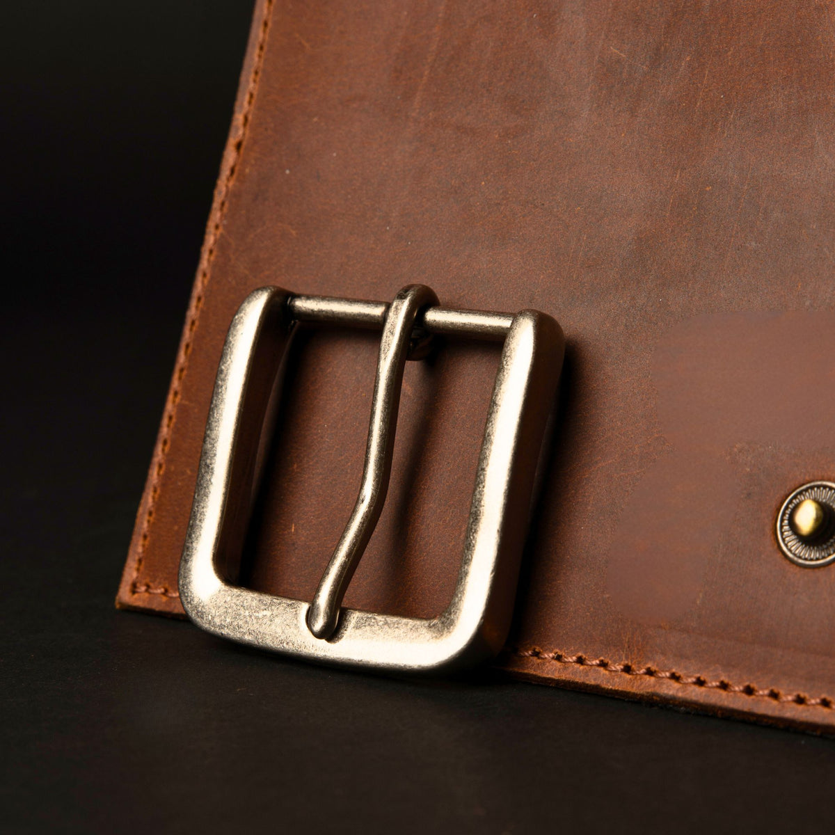 Heavy-duty square single prong belt buckle, 40 mm