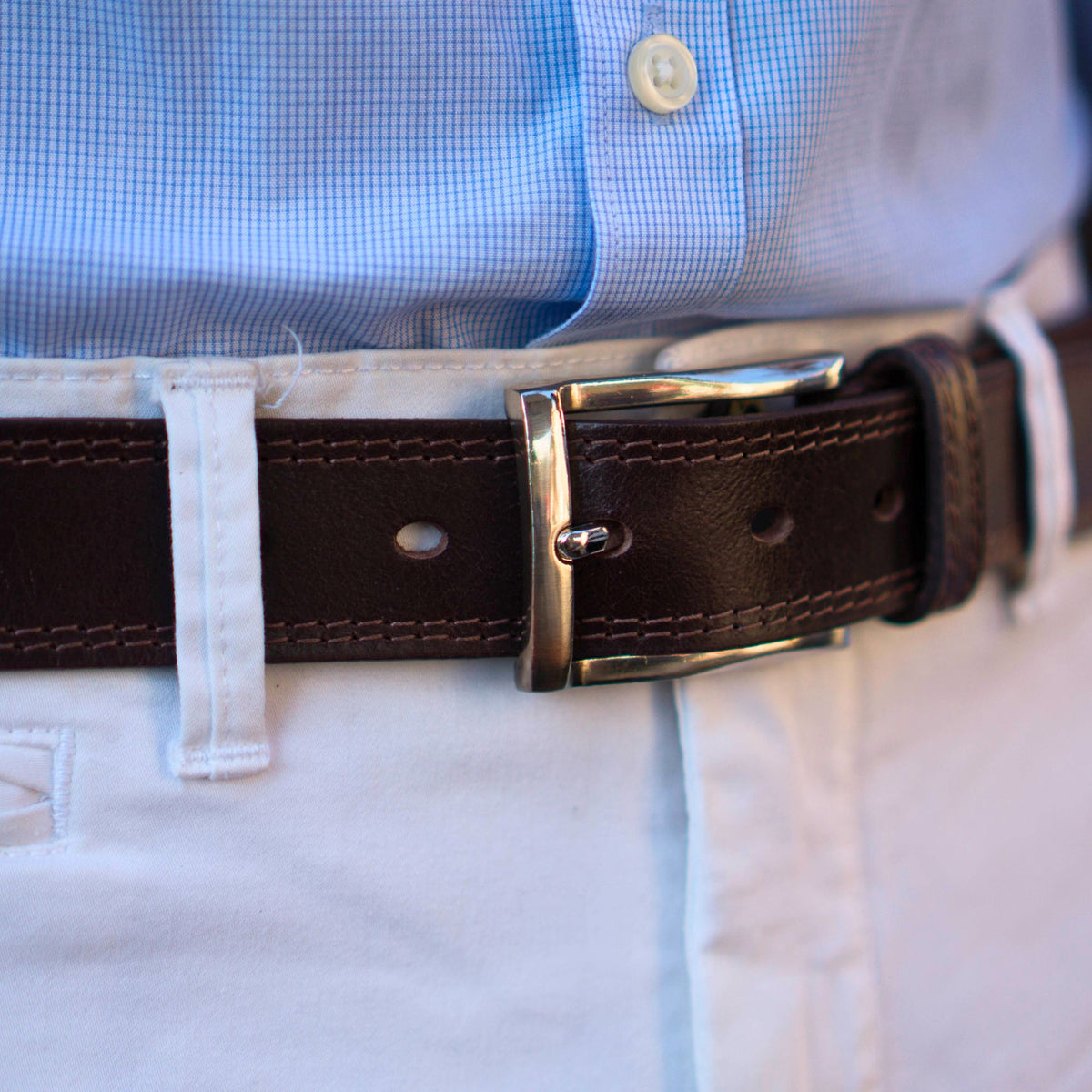 The Milestone formal leather belt