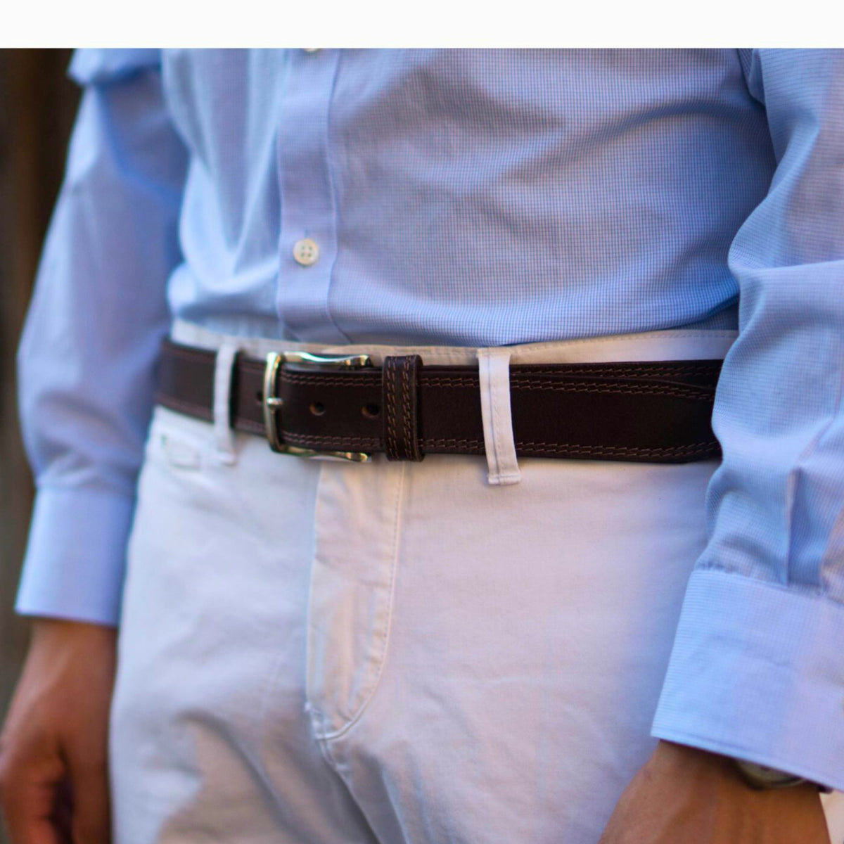 The Milestone formal leather belt