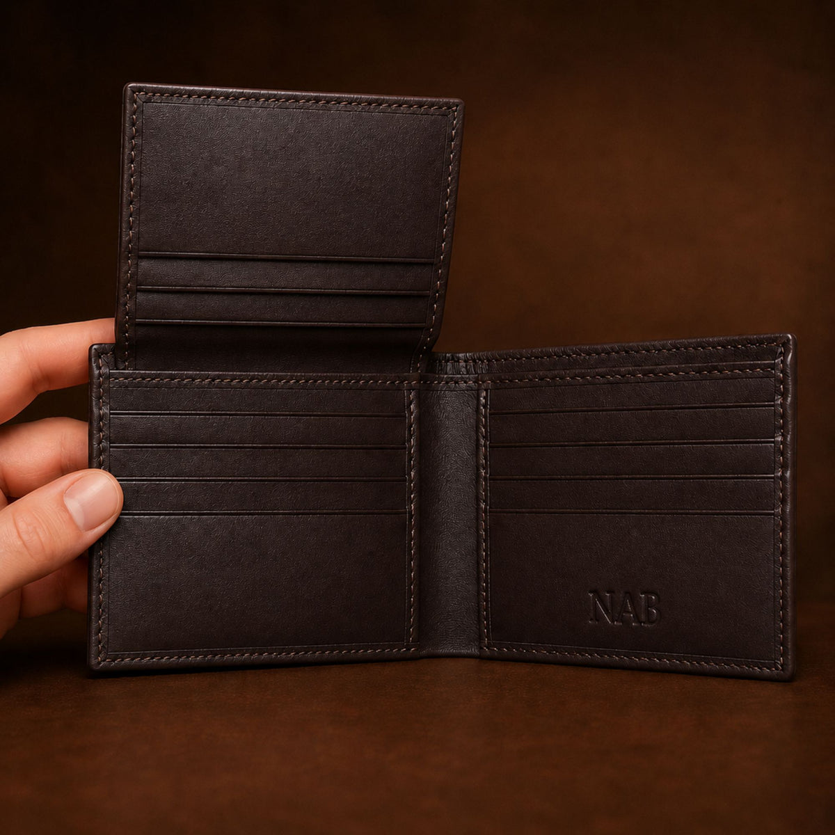 Premium nappa full-grain leather wallet