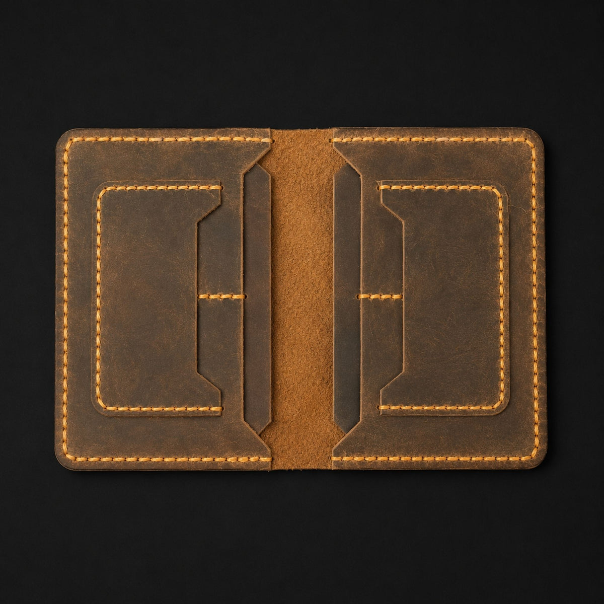 The Atlas hand-stitched full-grain leather passport holder