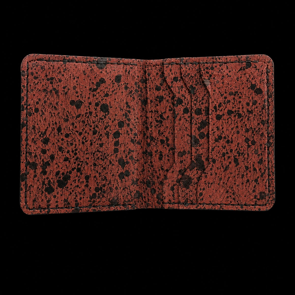 The Splatter hand-stitched nappa leather card holder
