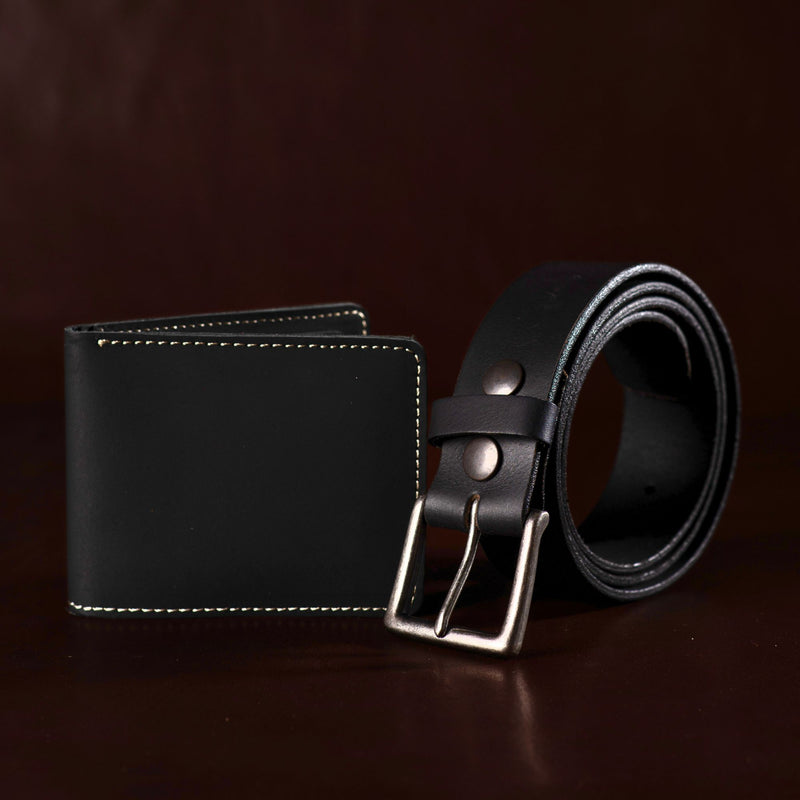 Long Haul Belt + Wallet - Men's Leather Belt and Wallet Gift Set