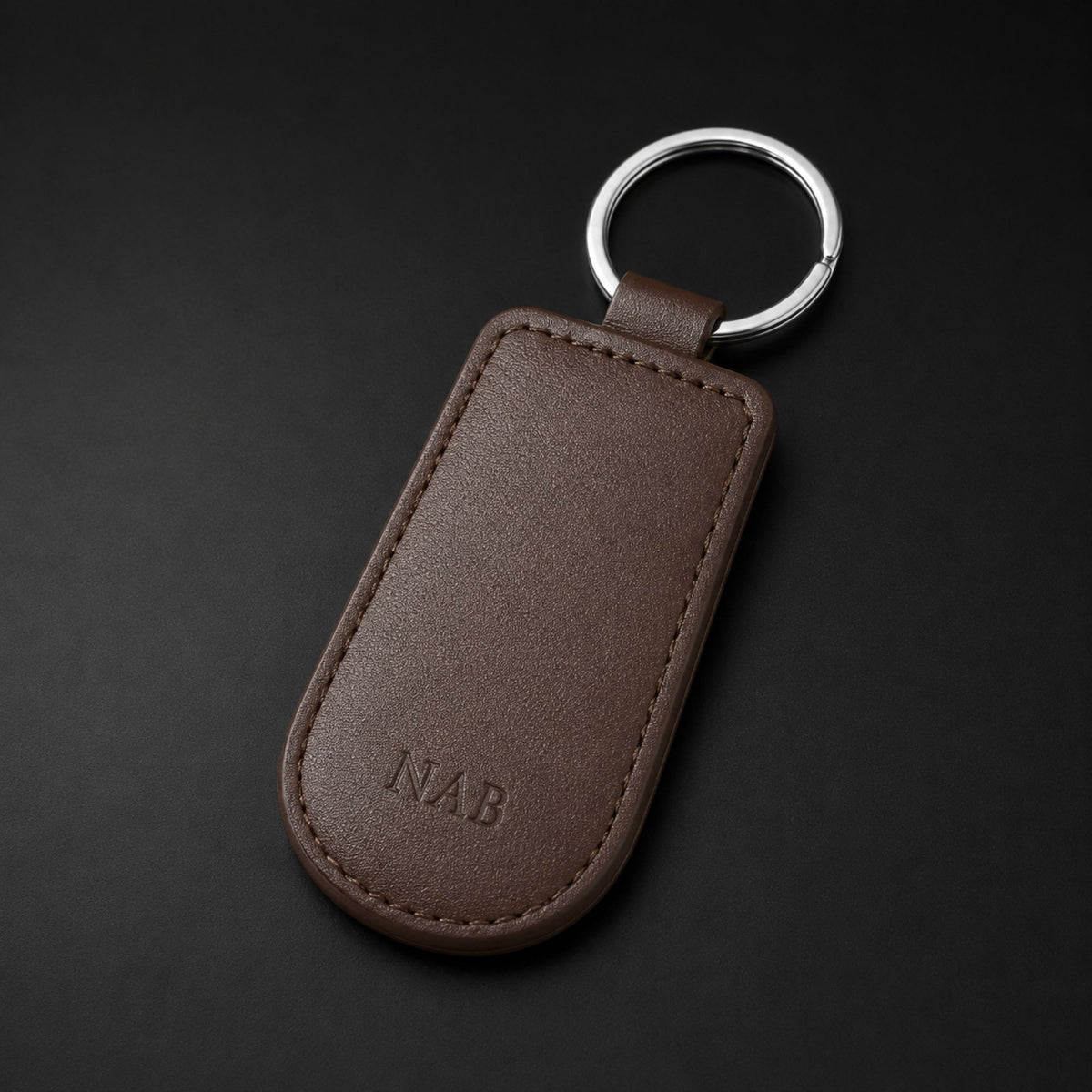 The Onyx nappa leather key chain