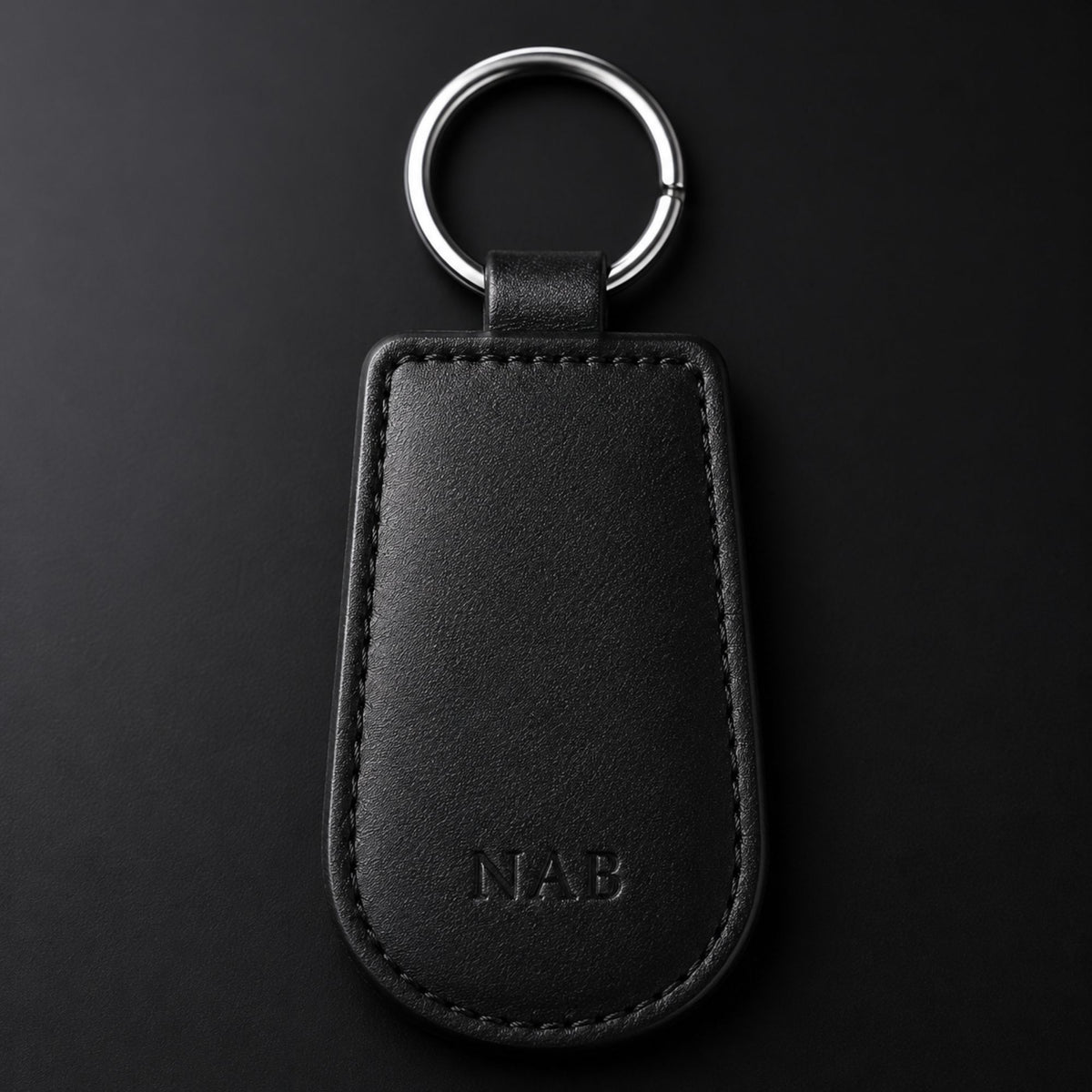 The Onyx nappa leather key chain