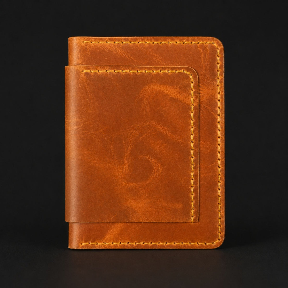 The Atlas hand-stitched full-grain leather passport holder