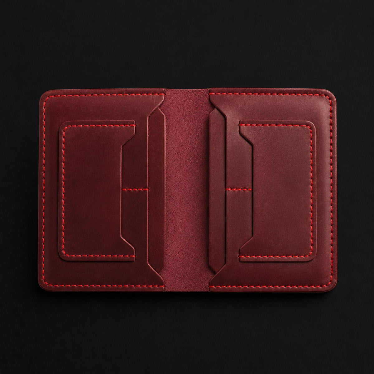 The Atlas hand-stitched full-grain leather passport holder