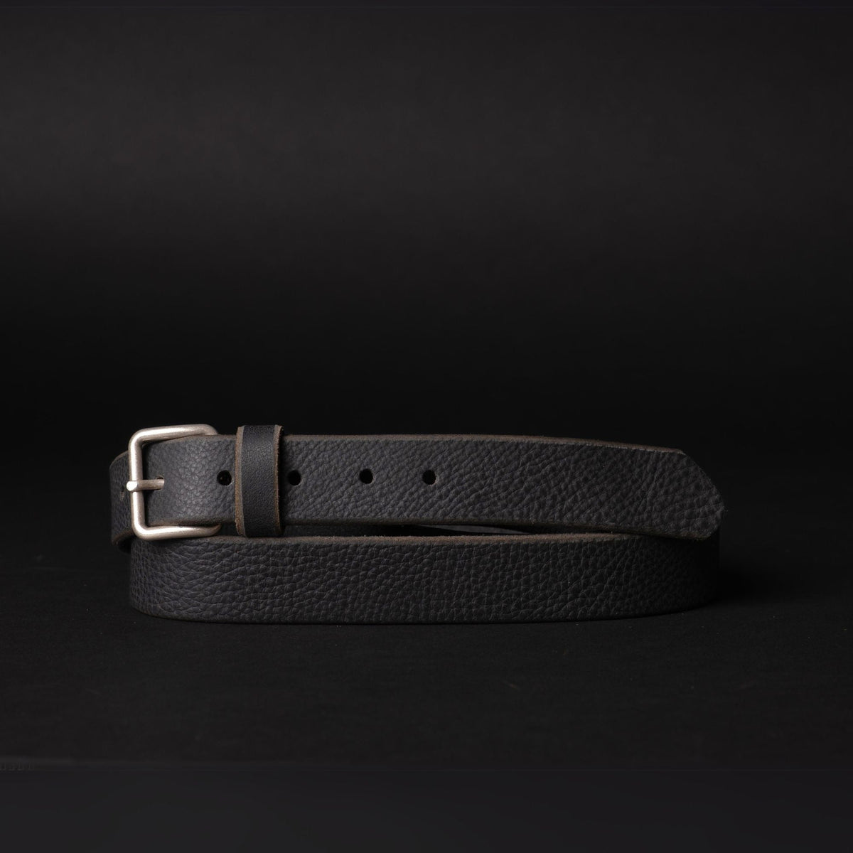 Kyomi black premium leather belt