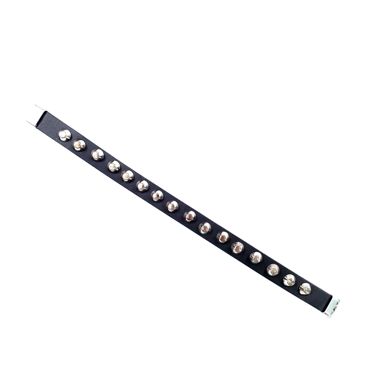 Women's studded leather choker
