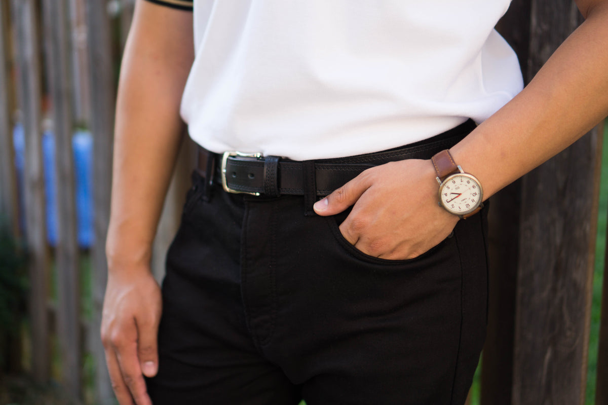 The Milestone formal leather belt