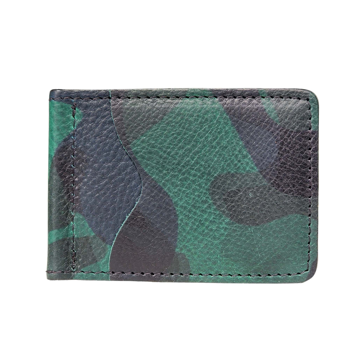 The Pinnacle limited edition camo money clip pebble grain leather wallet