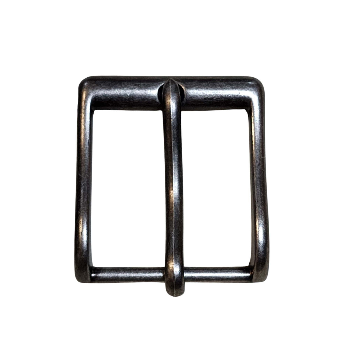 Wavy edge belt buckle with wavy prong, 40 mm
