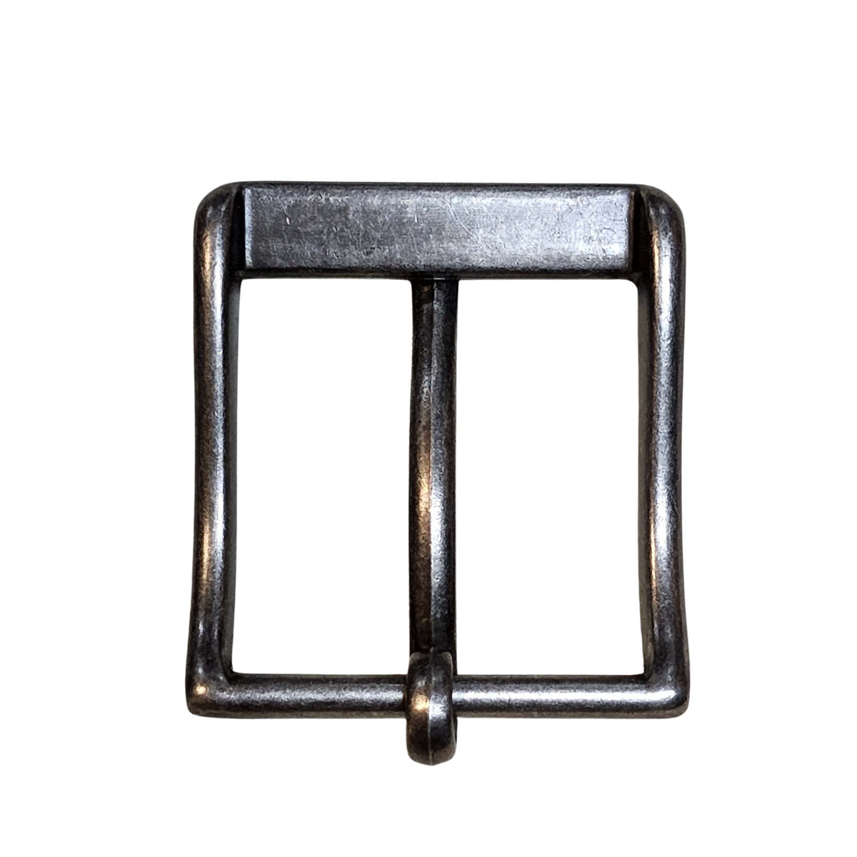 Wavy edge belt buckle with wavy prong, 40 mm