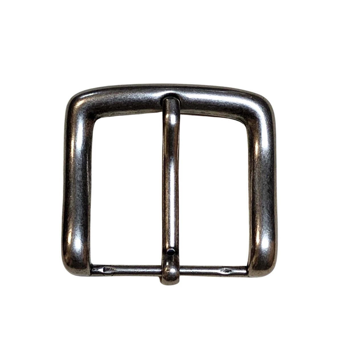 Zinc single prong belt buckle made in Italy, 40 mm