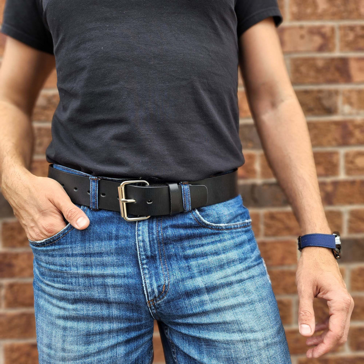 The Foundation Belt, 45 mm full-grain bridle leather belt