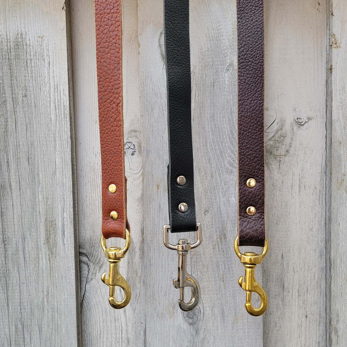Braided leather dog leash, 60 inch