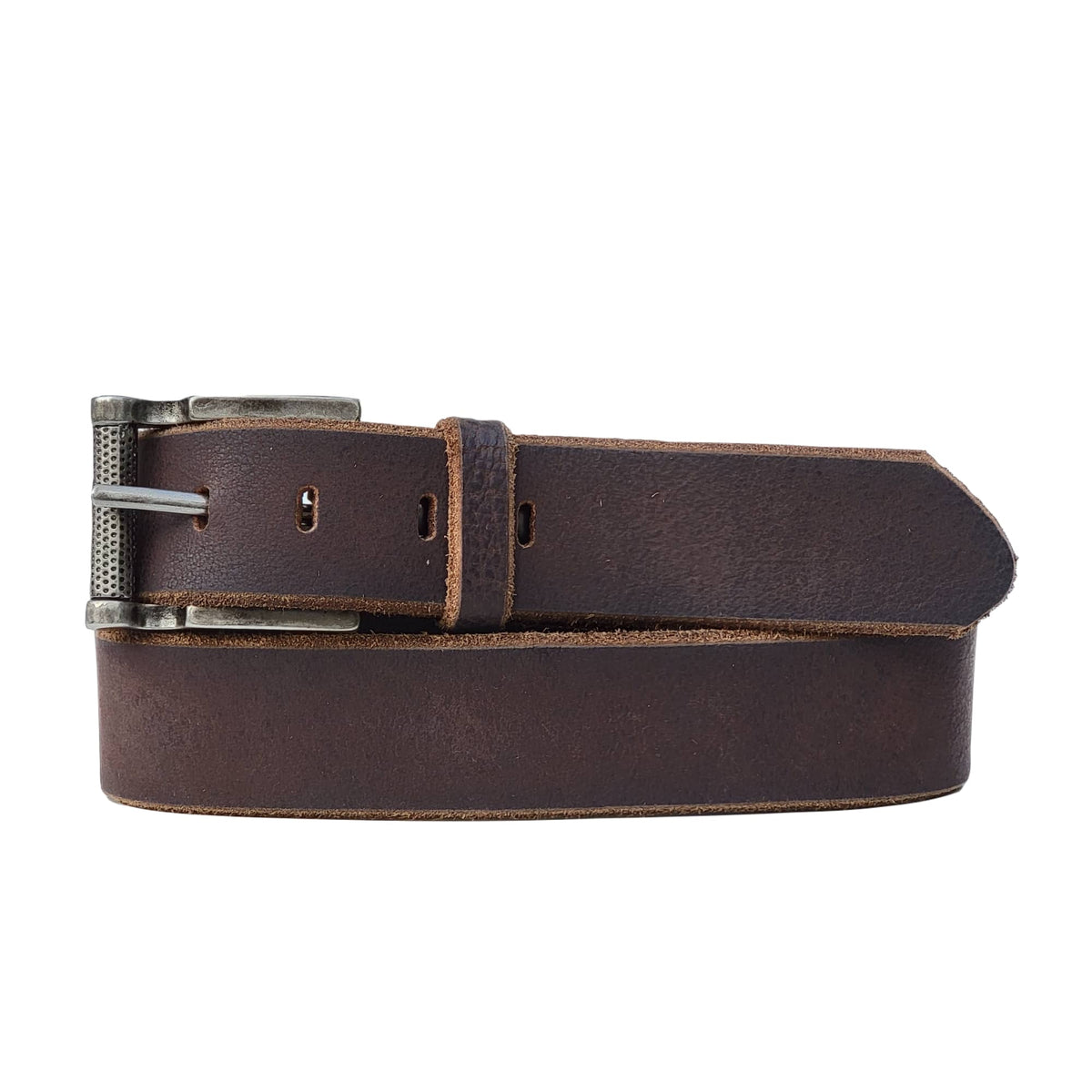 The Pinnacle full-grain leather belt in brown