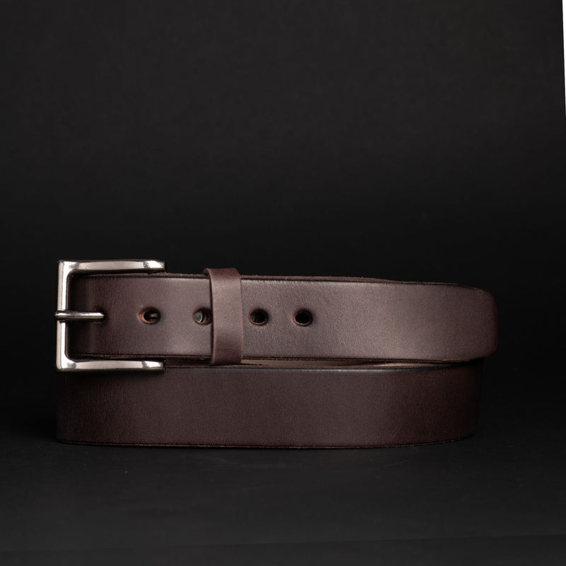 The Conquistador Belt - Black Extra Thick 14oz Full-Grain Leather Belt