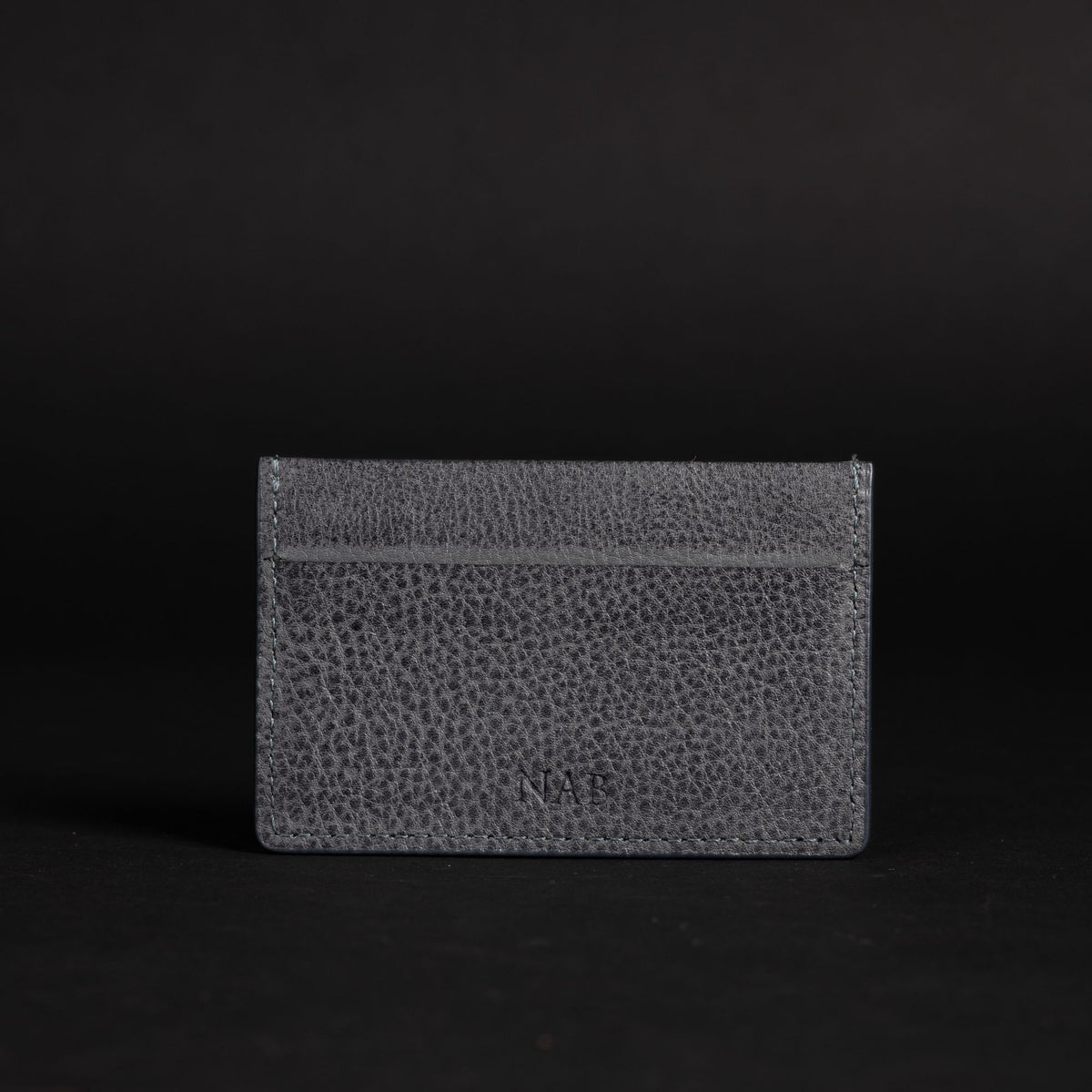 The Maverick pebble grain bison leather cardholder