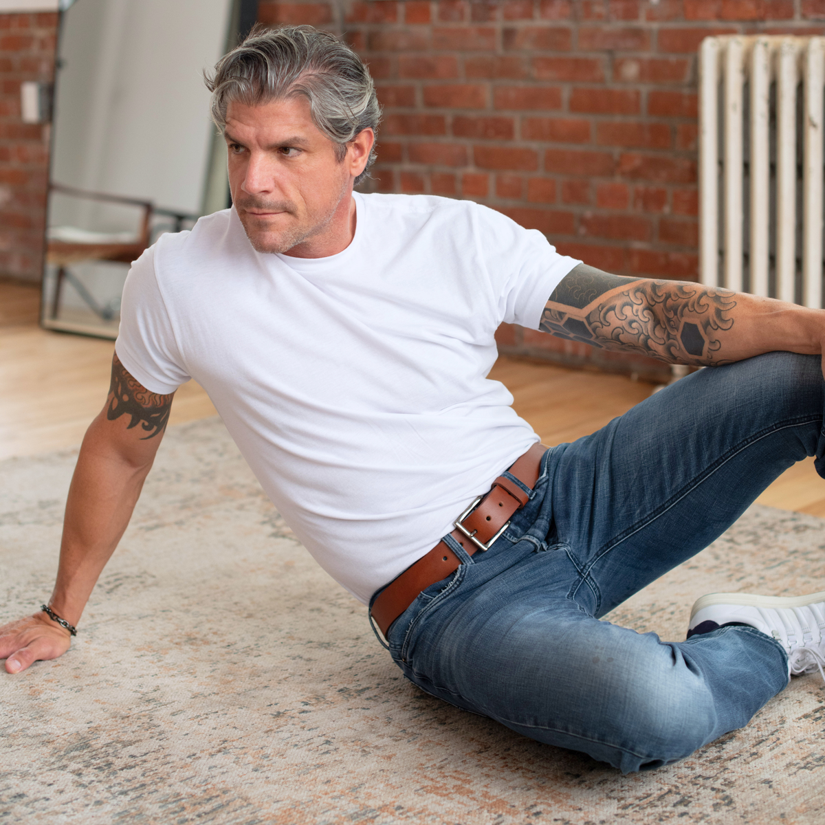 The Long Haul full-grain leather belt