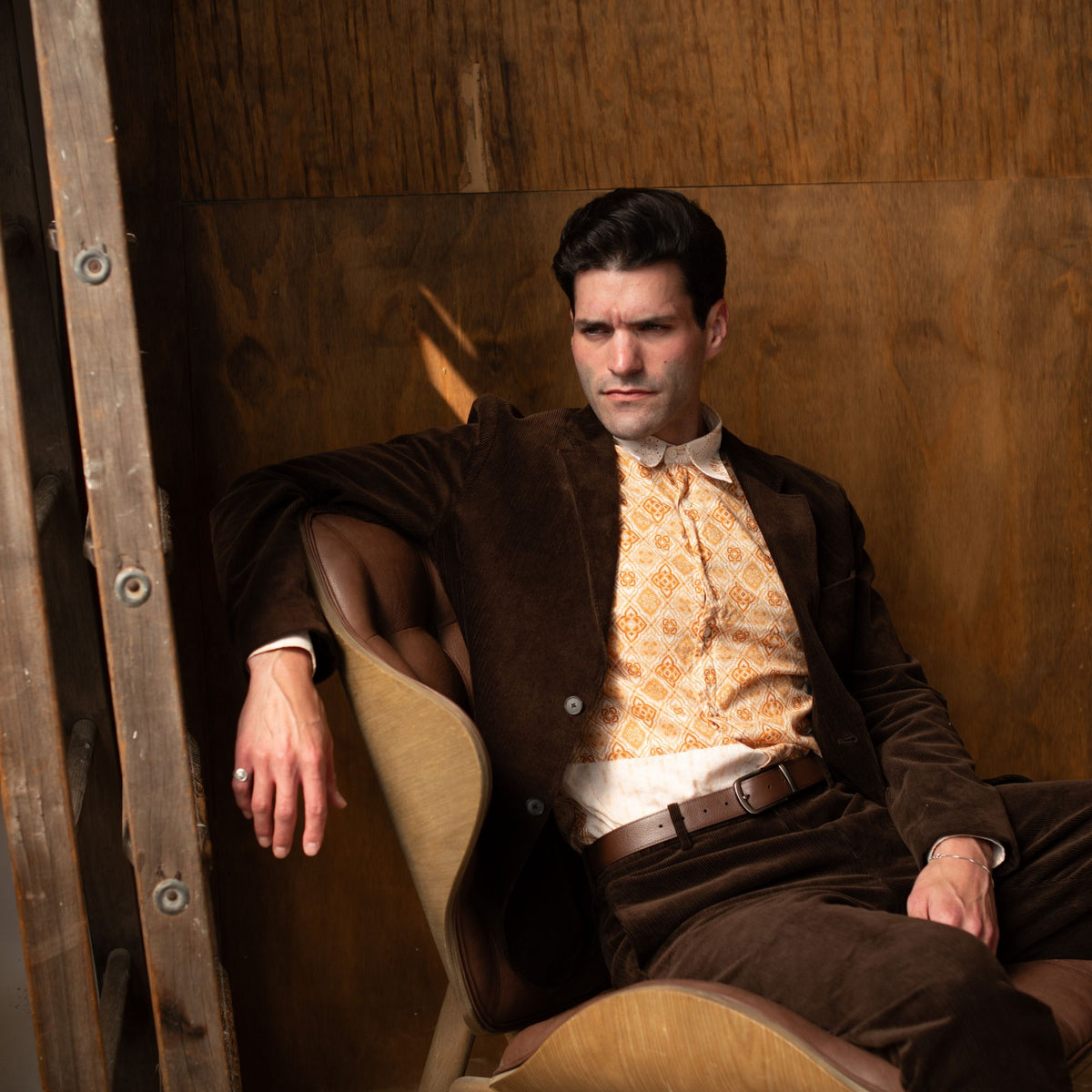 The Harvey Dent reversible pebble grain leather belt