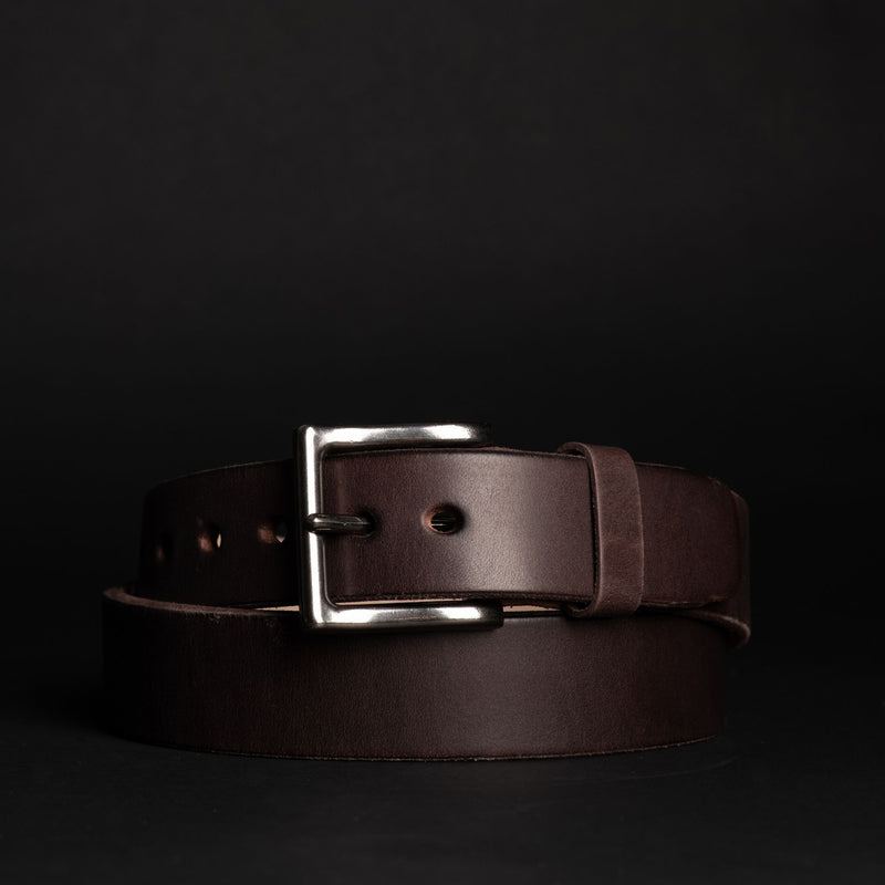 The Conquistador Belt - Black Extra Thick 14oz Full-Grain Leather Belt