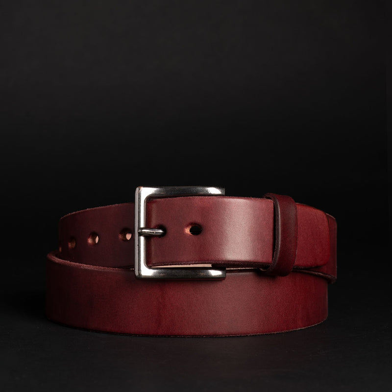 The Conquistador Belt - Black Extra Thick 14oz Full-Grain Leather Belt