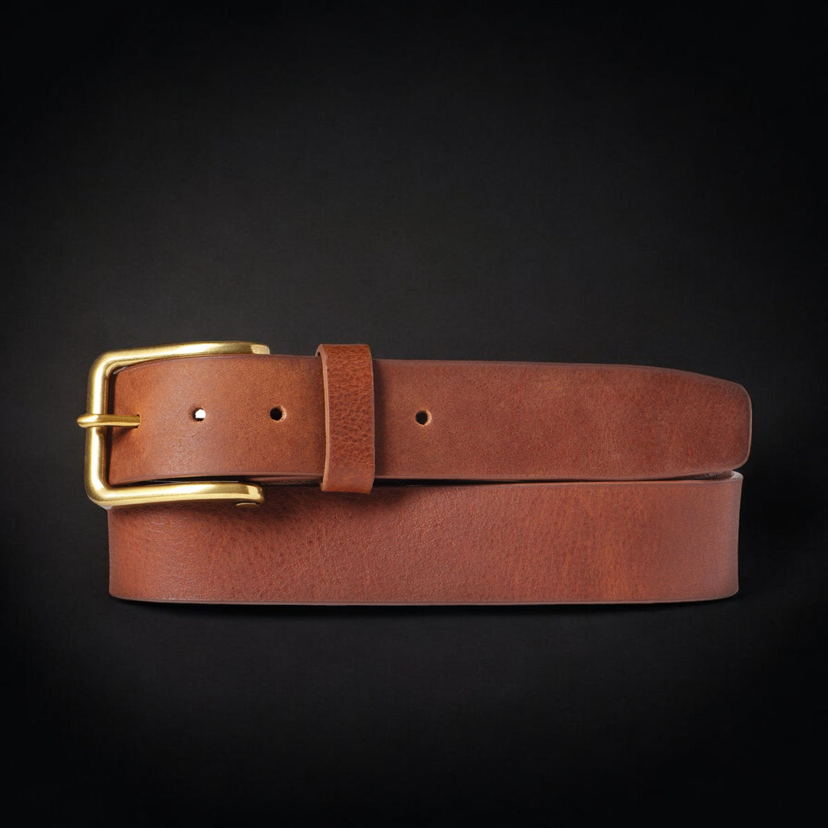 The Alchemist leather belt with gold-tone buckle