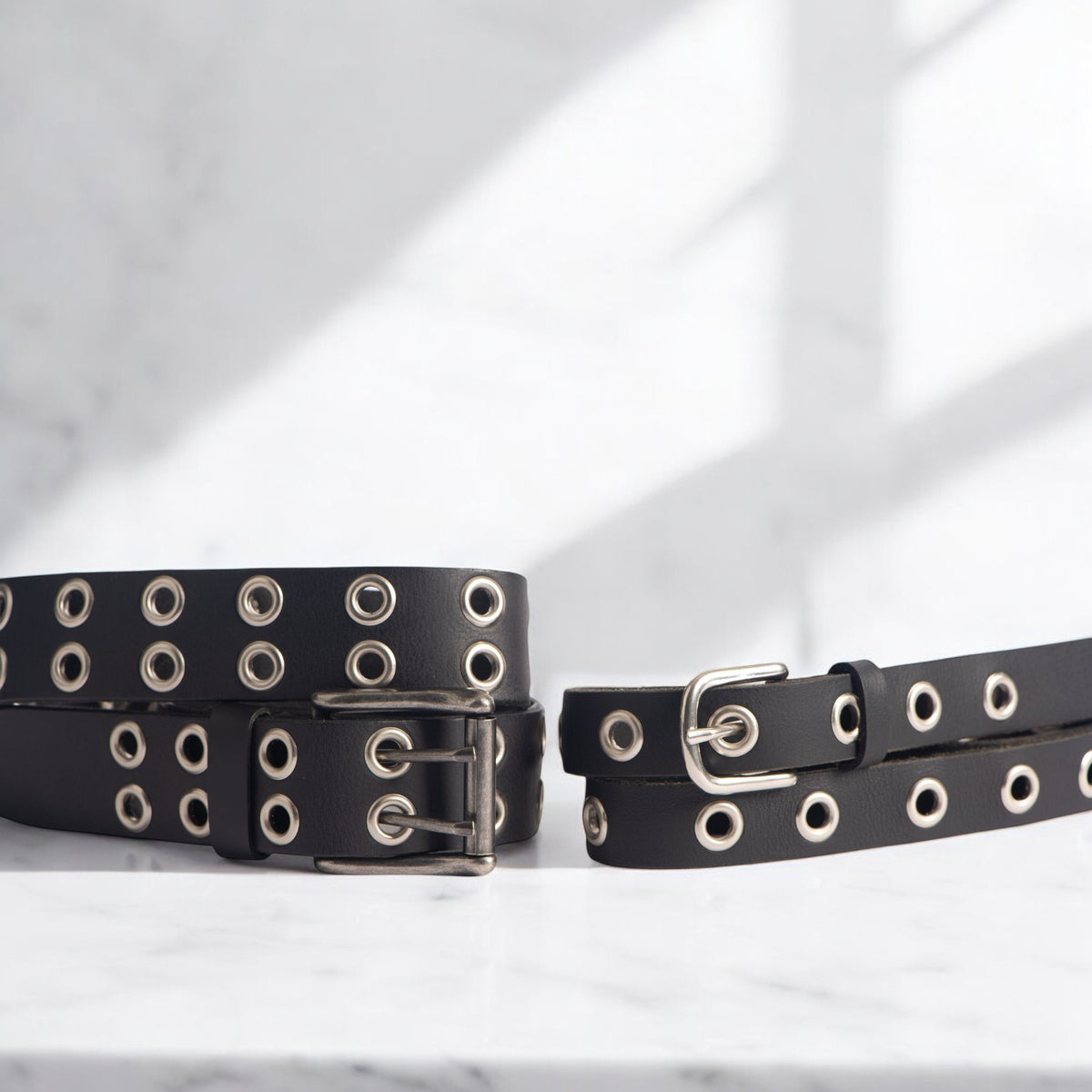 Brixton and Exene 2-piece leather belt gift set