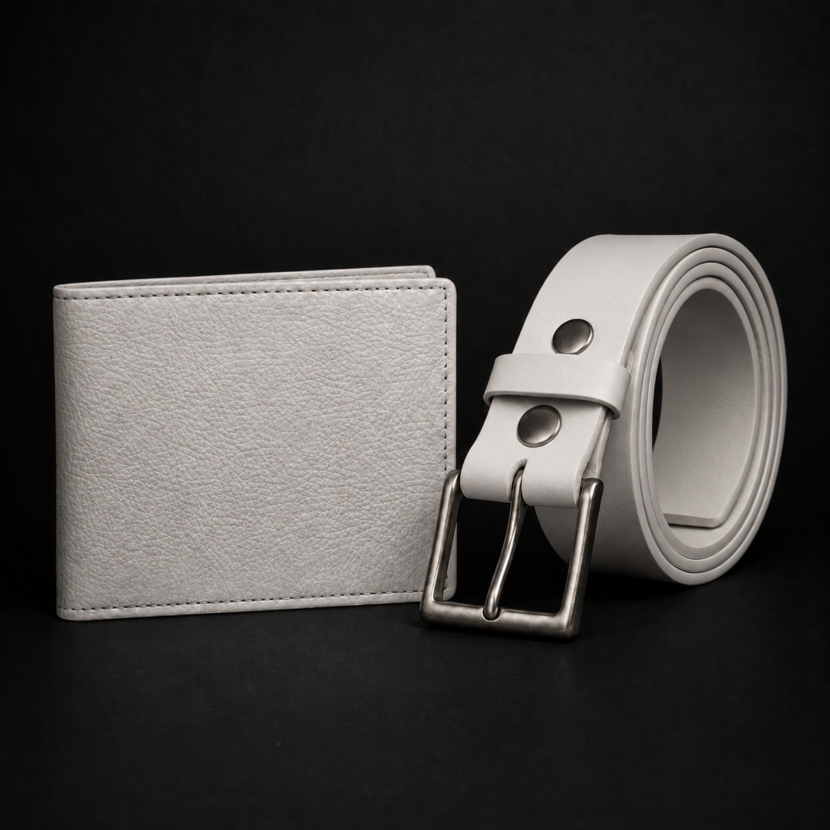 Fairway leather belt and wallet gift set