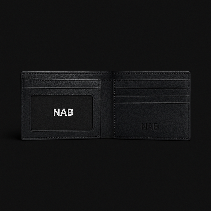 The Onyx Wallet - Premium Black Nappa Full Grain Leather Wallet