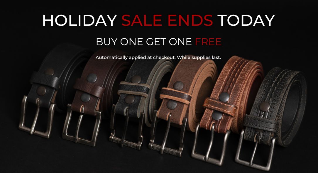 Ayamoti Men's Genuine Leather Belt – 1.5 Inch Wide Cow Leather Belt For Casual & Business