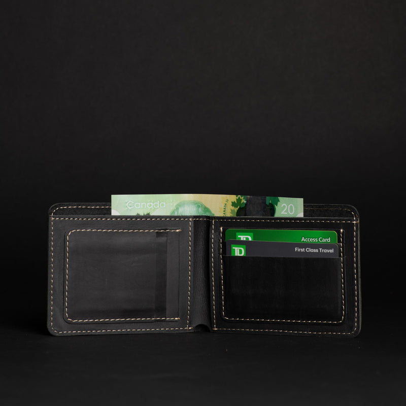 Brown Full Grain Leather Minimalist Wallet
