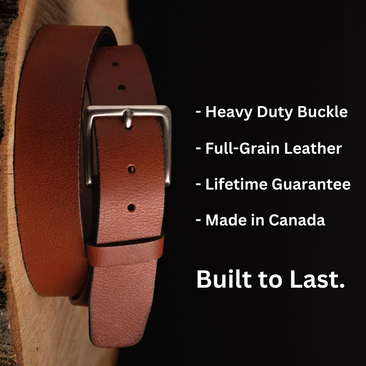 The Long Haul full-grain leather belt