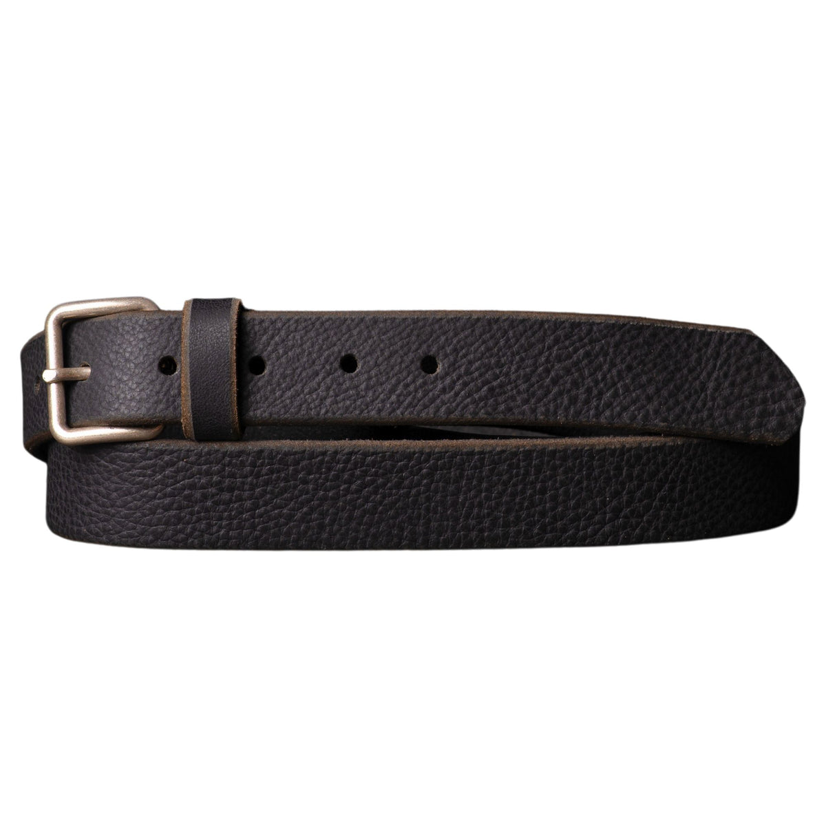 Kyomi black premium leather belt