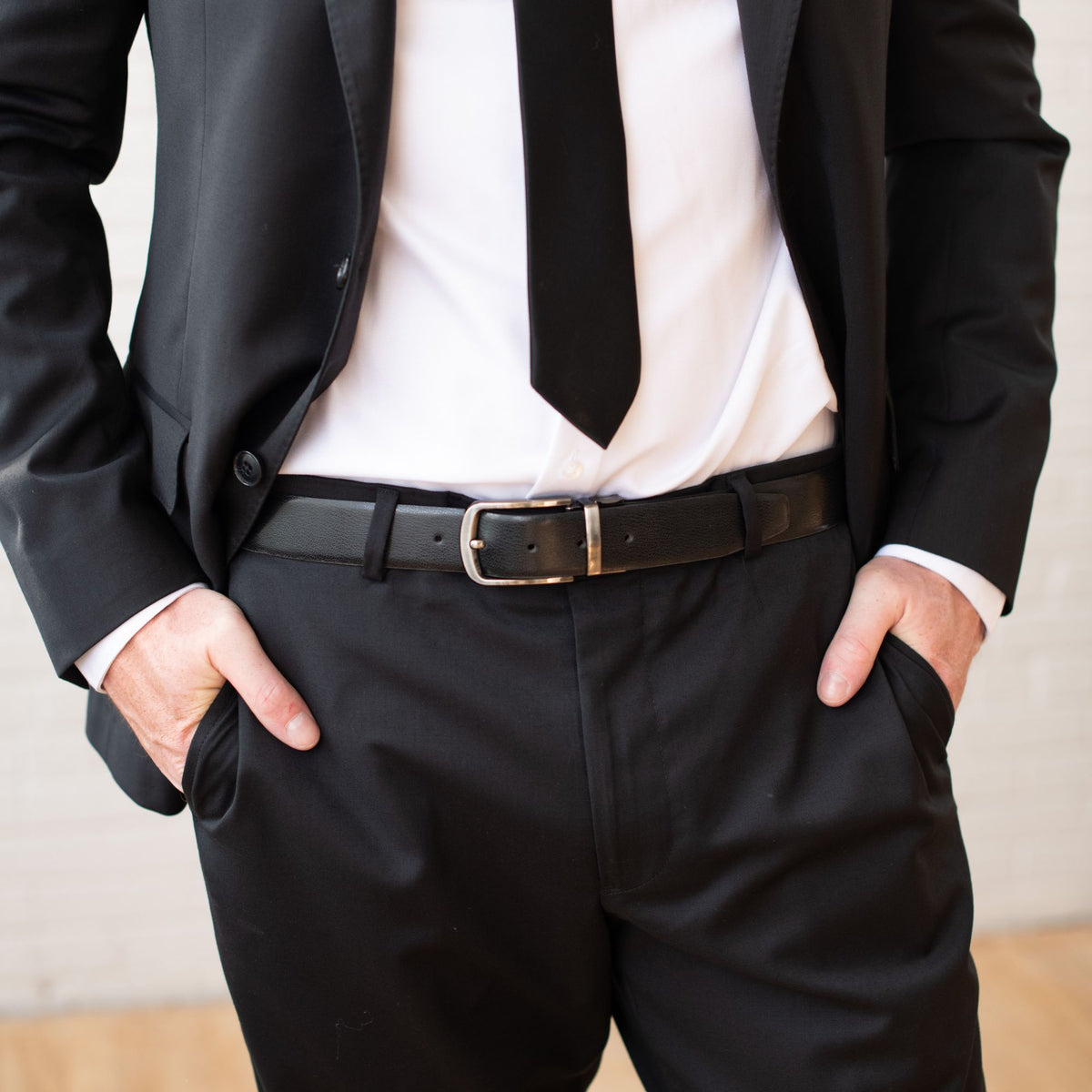 The Harvey Dent reversible leather belt