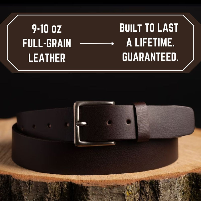 The Long Haul Belt - Brown Classic 100% Real Leather Belt