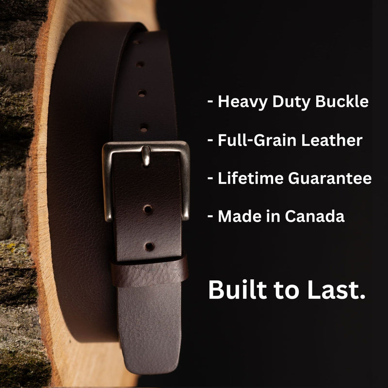 The Long Haul Belt - Cognac Custom Engraved Leather Belt