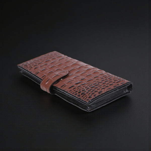 The Crocella Wallet- Womens Croc Pattern Leather Wallet