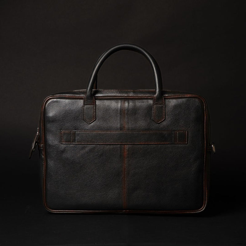 Ember - Hand-Dyed Full-Grain Leather Laptop Bag