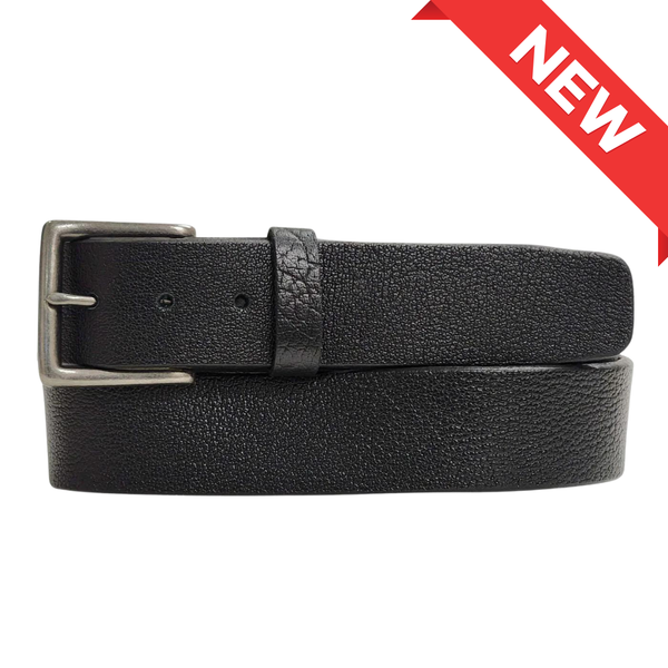 The Maverick Belt - Extra Thick 100% American Pebble Grain Bison Leather Belt