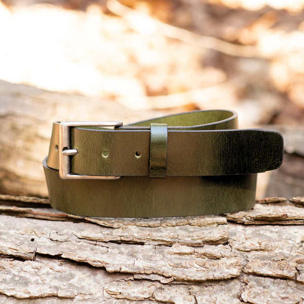 The Emerald Belt - Green 100% Full Grain Leather Belt