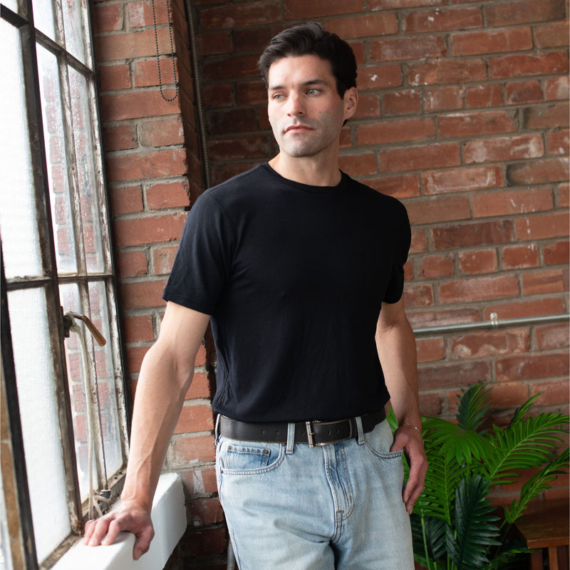 The Pinnacle Belt - Black 100 % Premium Leather Belt