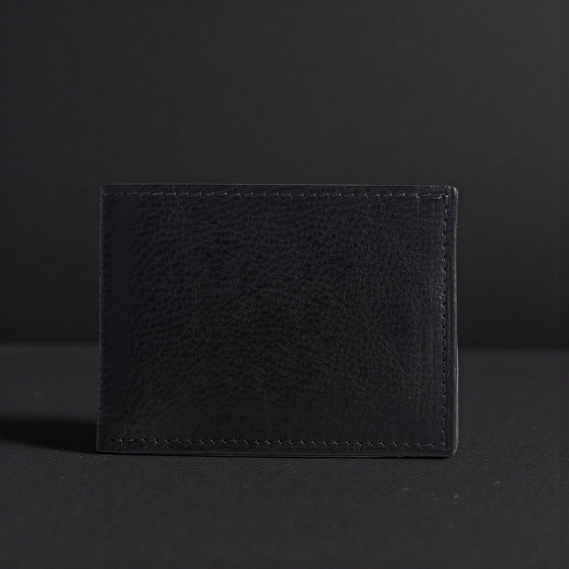 The Maverick Wallet - Brown American Pebble Grain Bison Leather Wallet