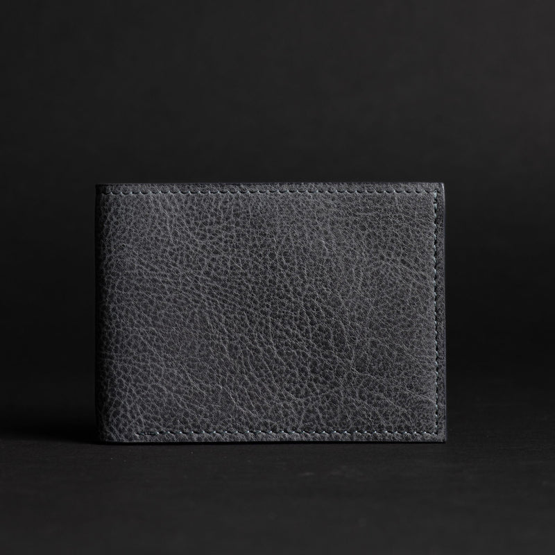 The Maverick Wallet - Brown American Pebble Grain Bison Leather Wallet