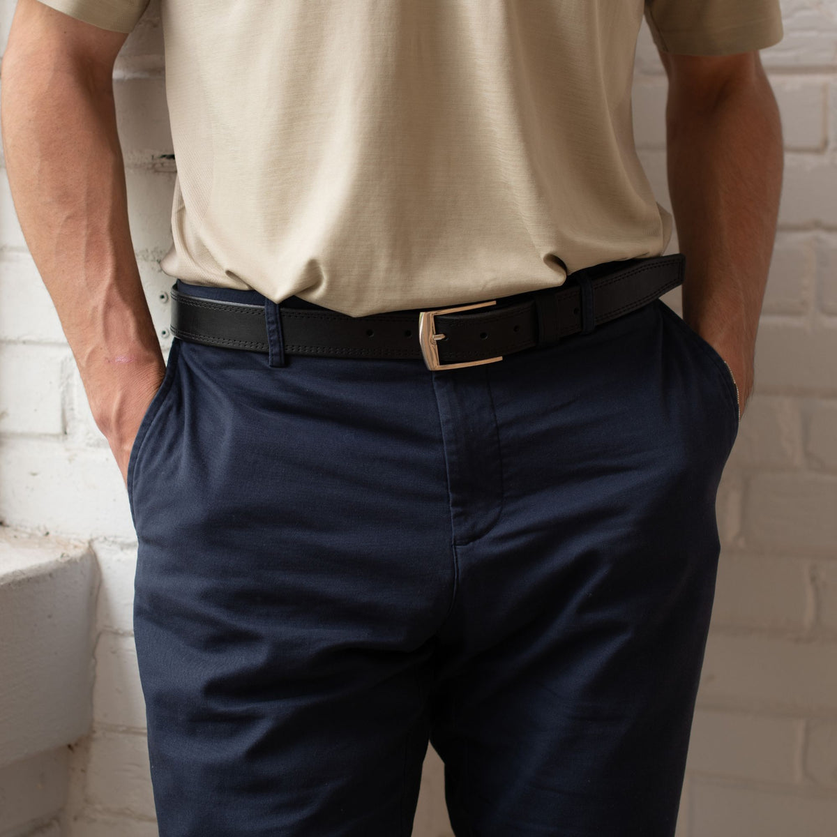 The Milestone formal leather belt