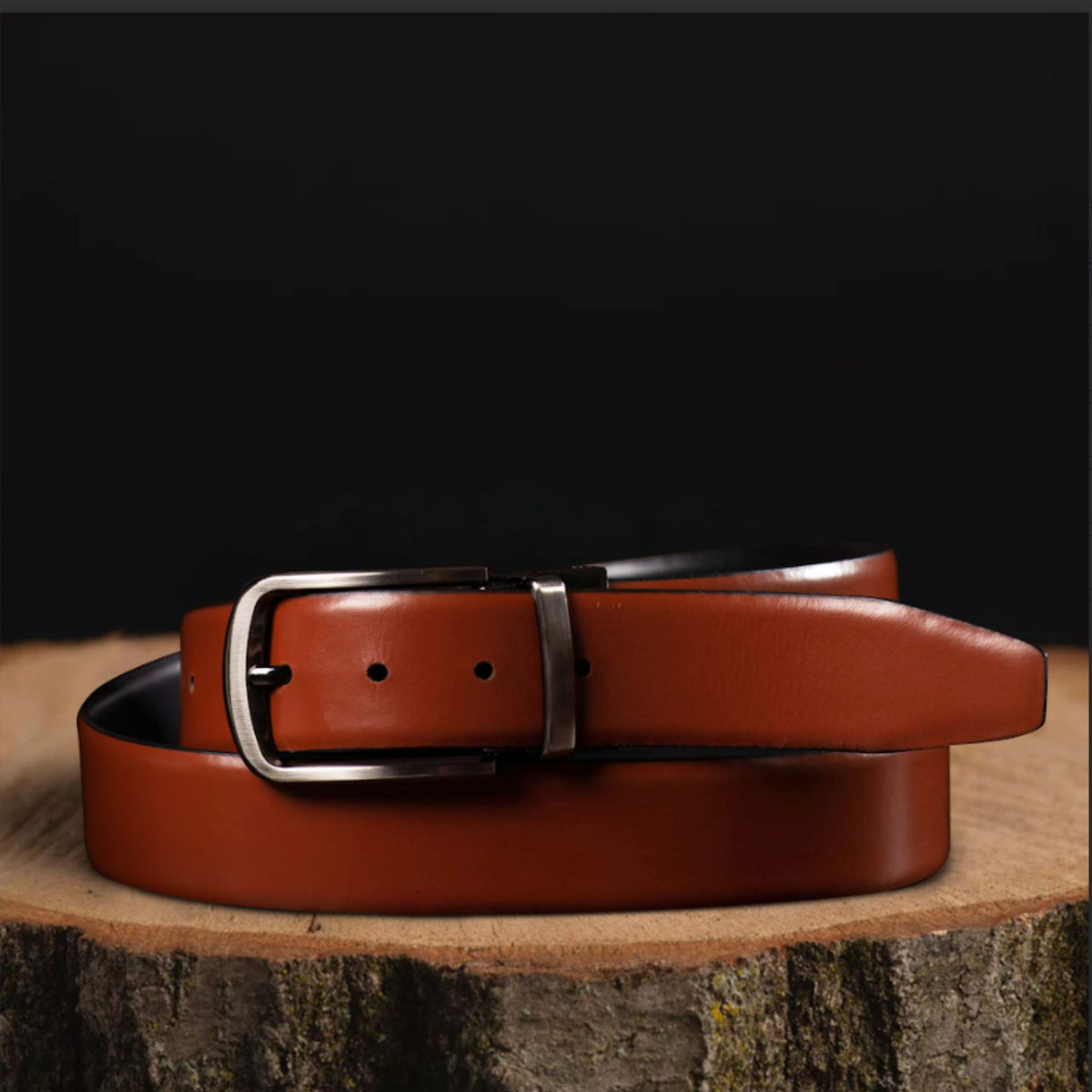 The Harvey Dent reversible leather belt