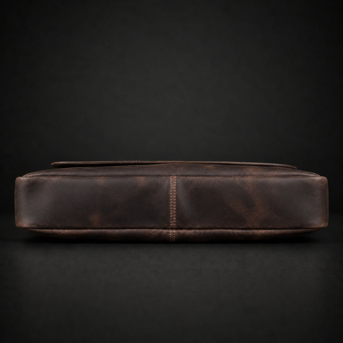 Madrid distressed full-grain leather laptop bag